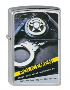 Zippo Police Badge Gun Handcuff